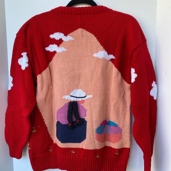NEW 90’s Vintage Peruvian 3D Sweater - Picture 3 of 4